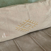 Grande housse de coussin Sabra (soie de cactus) crème2 - Ajbir