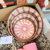 Coffret cadeau artisanal XL Tafoukt rose & crème