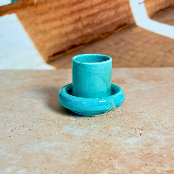 Tasse à café Asil en céramique artisanale avec sous-tasse