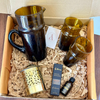 Coffret cadeau artisanal Carafe marron