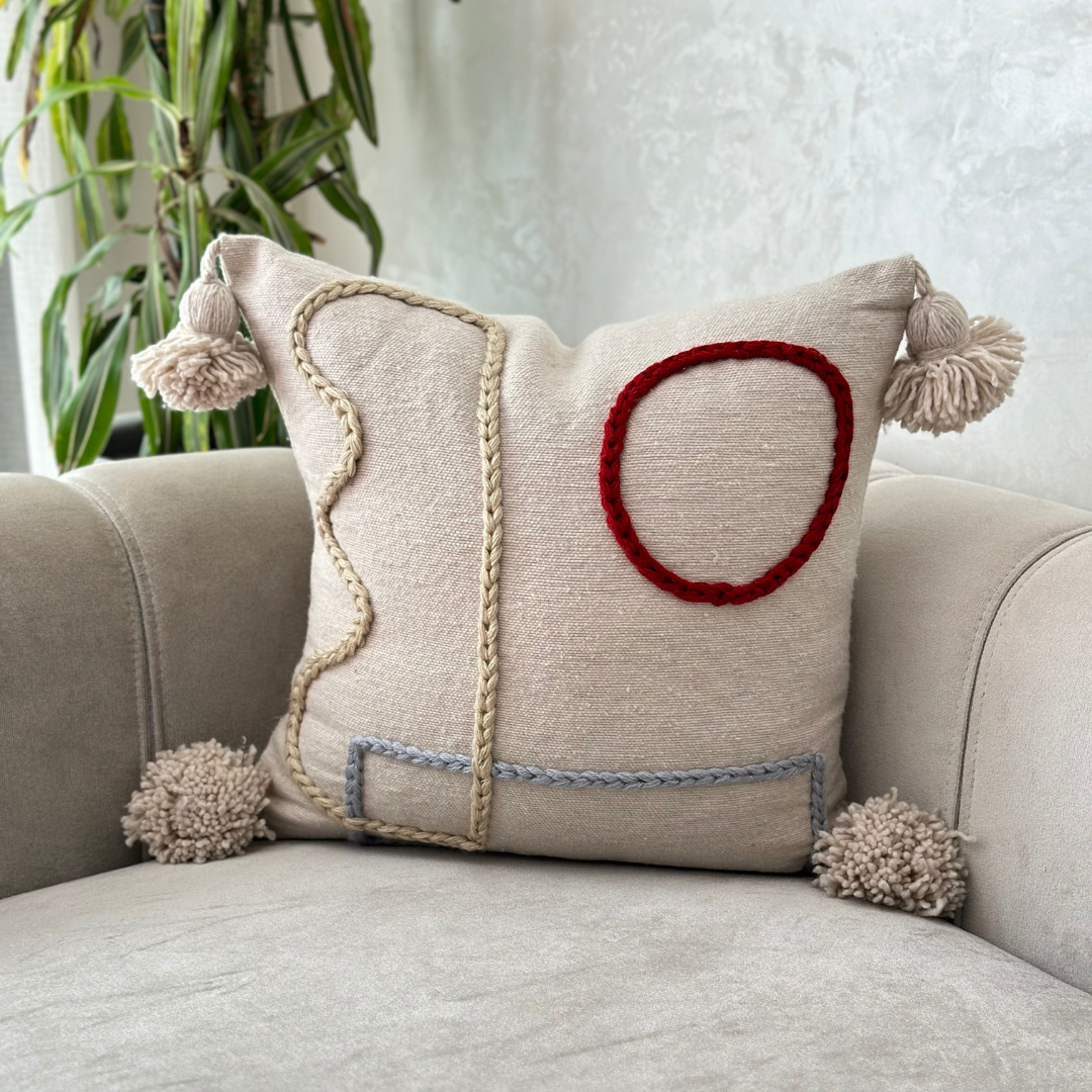 Housse de coussin Tafoukt terracota 50cm/50cm - Ajbir