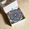 Pack 6 sous tasses Zellige mauve & rose