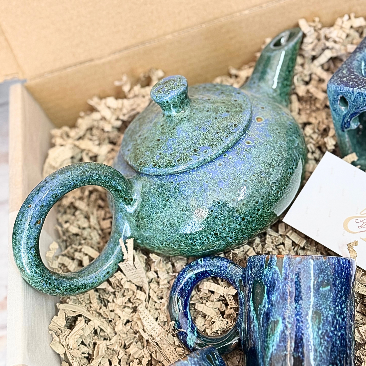 Coffret Cadeau artisanal Thé & Ambiance Bleue Agdal