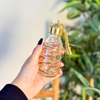 Bouteille en verre et laiton doré spirale 100ml