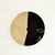 Plateau artisanal Talount Titrit à moitié noir et beige 45cm