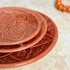 Set 3 assiettes en céramique artisanale Tizwelt Terracota