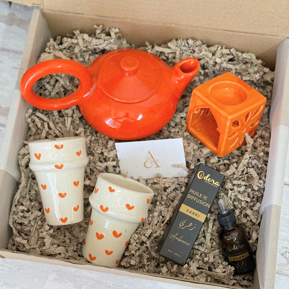 Coffret cadeau artisanal Tayri Orange