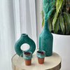 Vase bouteille turquoise grand - Ajbir