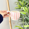 Mug rayé rose