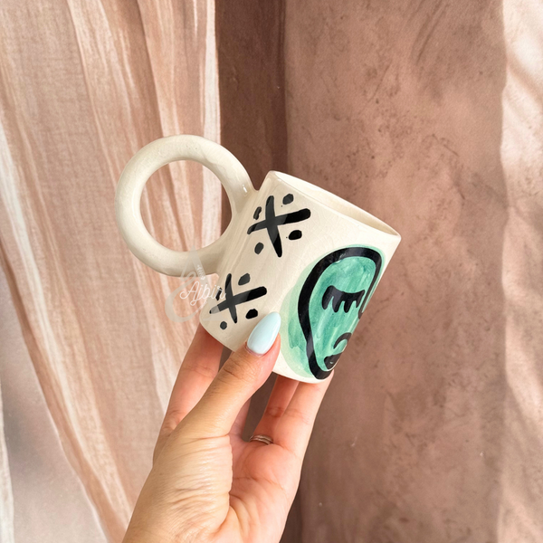 Mug Oudm à anse en haut multicolore