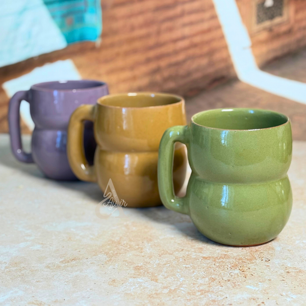 Mug XL artisanal bombé Afra
