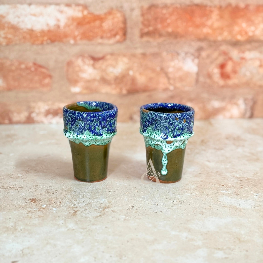 Tasse à café artisanale imprimée