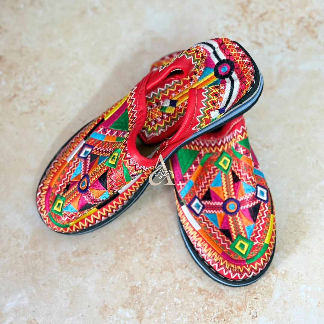 Babouche Amazigh colorée