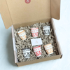 Coffret cadeau 6 tasses artisanales Taddart – Collection motifs amazighs