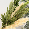 Bouquet plantes séchées Vert Khaki et beige