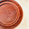 Set 3 assiettes en céramique artisanale Tizwelt Terracota