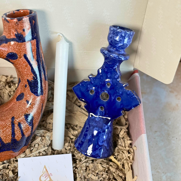 Coffret cadeau artisanal Atbir bleu