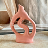 Vase artisanal mat rose clair Tafsut