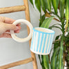 Mug rayé turquoise - Ajbir