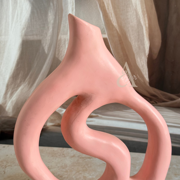 Vase artisanal mat rose clair Tafsut