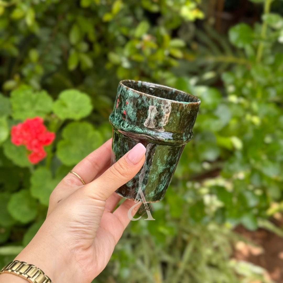 Verre beldi moucheté