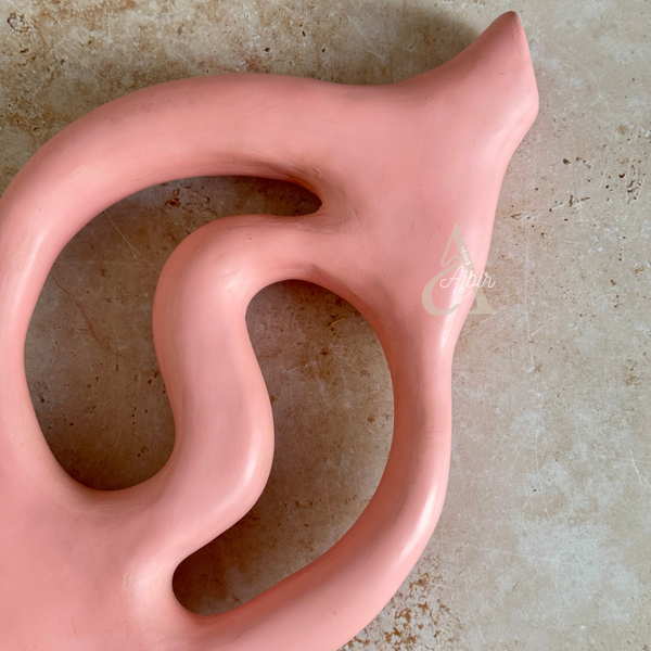 Vase artisanal mat rose clair Tafsut