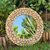 Miroir Rotins de bois rond