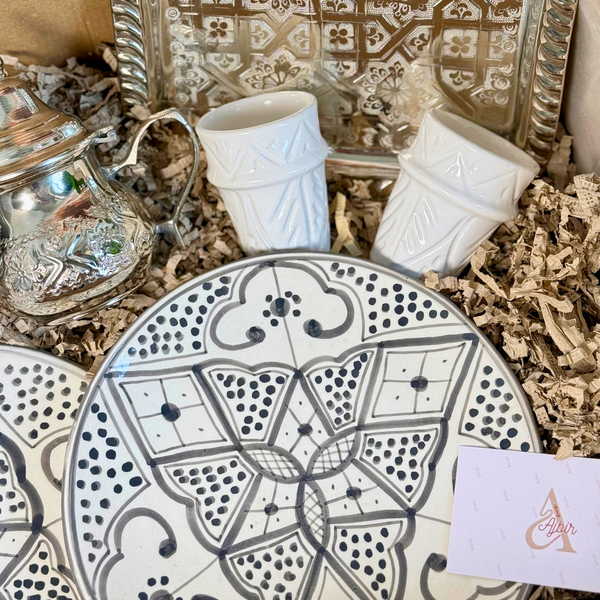 Coffret cadeau XL Artisanal Agdal Zellige Gris