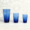 Set de 6 verres à thé beldi bleus 9cm