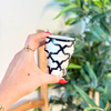 Mini tasse à café zellige noir et blanc