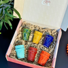 Coffret cadeau artisanal tasses colorées Tizwelt