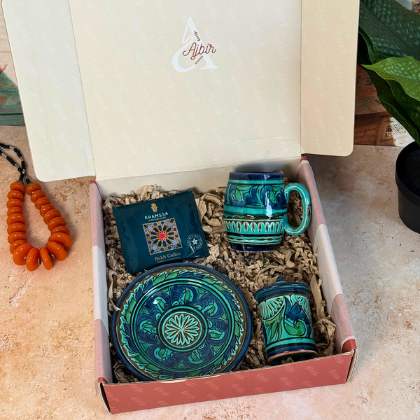 Coffret cadeau artisanal Azul Nakch turquoise