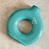 Vase Tafoukt texturé vernis turquoise