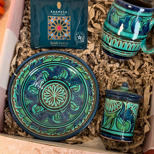 Coffret cadeau artisanal Azul Nakch turquoise