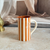 Carafe rayée crème et terracota Anzar