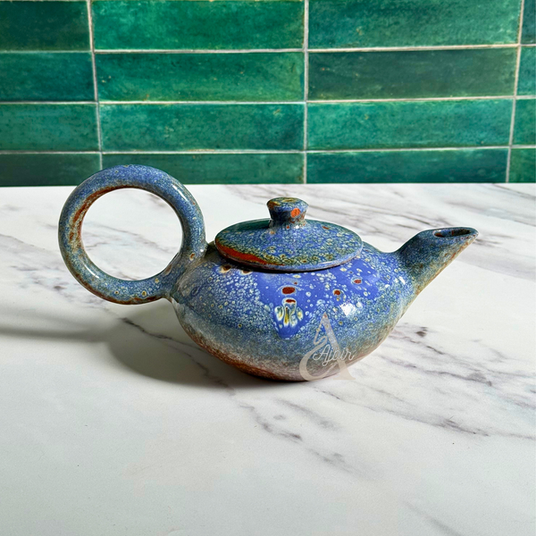 Théière en céramique moucheté