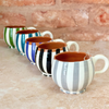 Mug bombé rayé