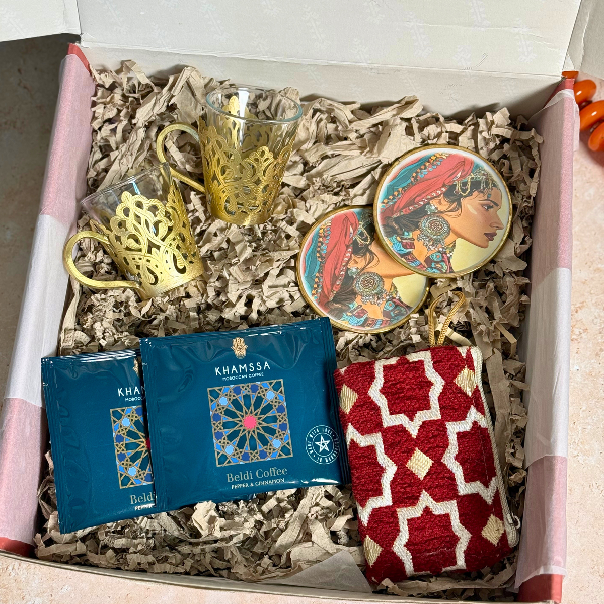 Coffret cadeau artisanal Tanirt café gold