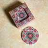 Pack 6 sous tasses Zellige rond multicolore