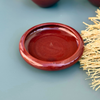 Set de 3 assiettes Amur en céramique artisanale Bordeaux