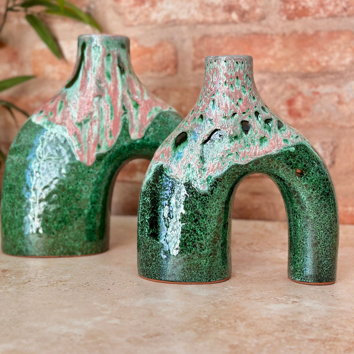 Vase artisanal Azul vernis moyen