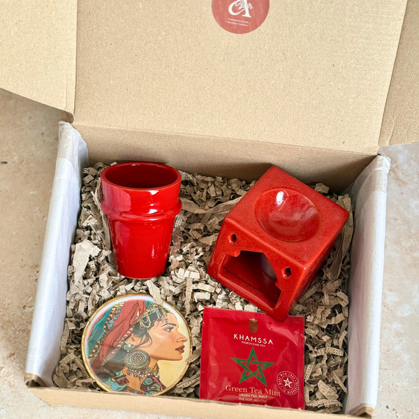 Coffret cadeau artisanal Tanirt Rouge petit