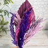 Bouquet plantes séchées mauve