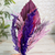 Bouquet plantes séchées mauve