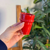 Petit verre artisanal Anir rouge