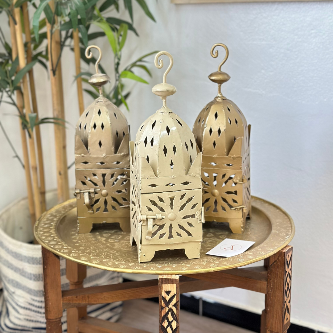 VINTAGE ANCIENNE LANTERNE ORIENTALE en LAITON et VERRE Suspension Maroc VINTAGE ANCIENNE LANTERNE ORIENTALE en LAITON et VERRE Suspension Maroc