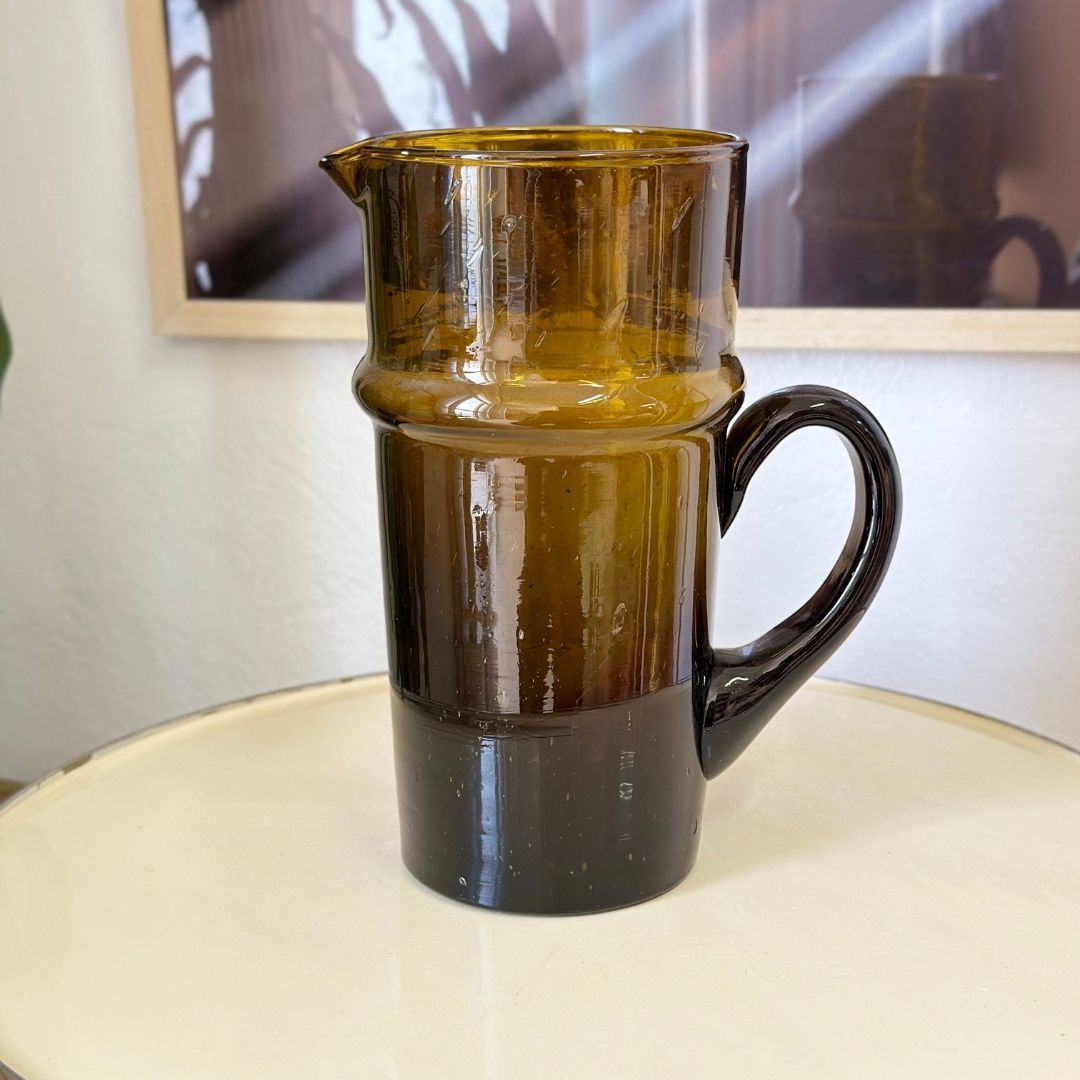 Carafe verre beldi ambre - Ajbir