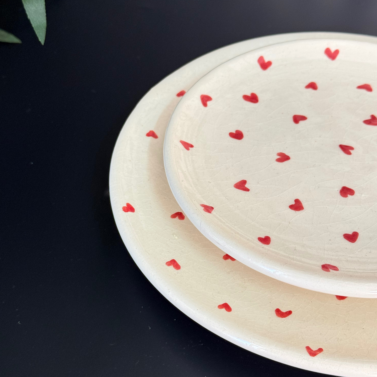 Set assiettes Tayri cœur (2 pièces)