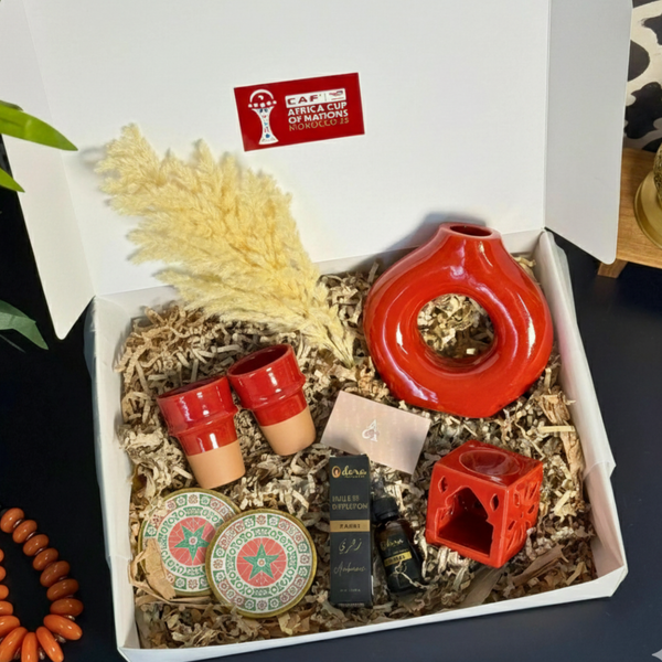Coffret cadeau Maroc en rouge | Edition CAN 2025