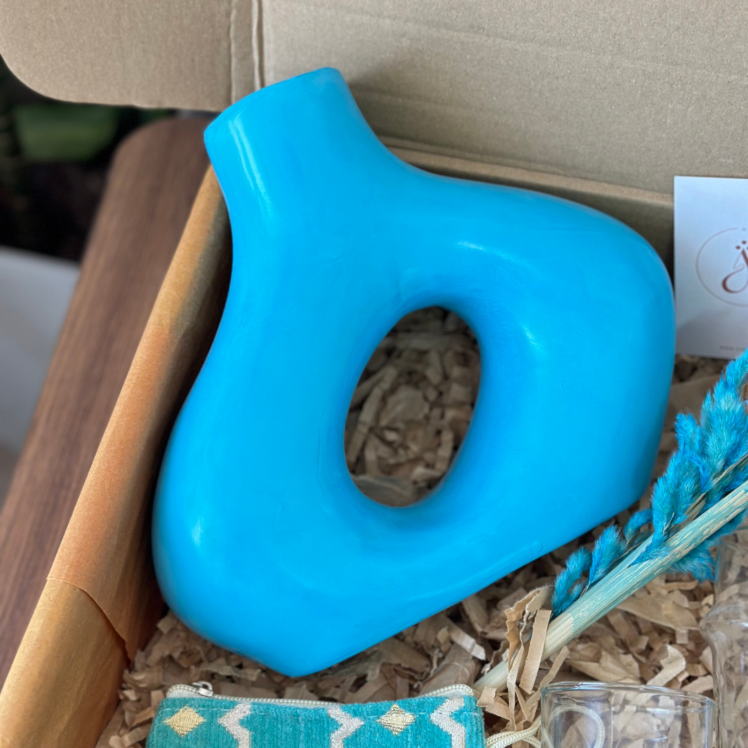 Coffret cadeau artisanal Medina turquoise